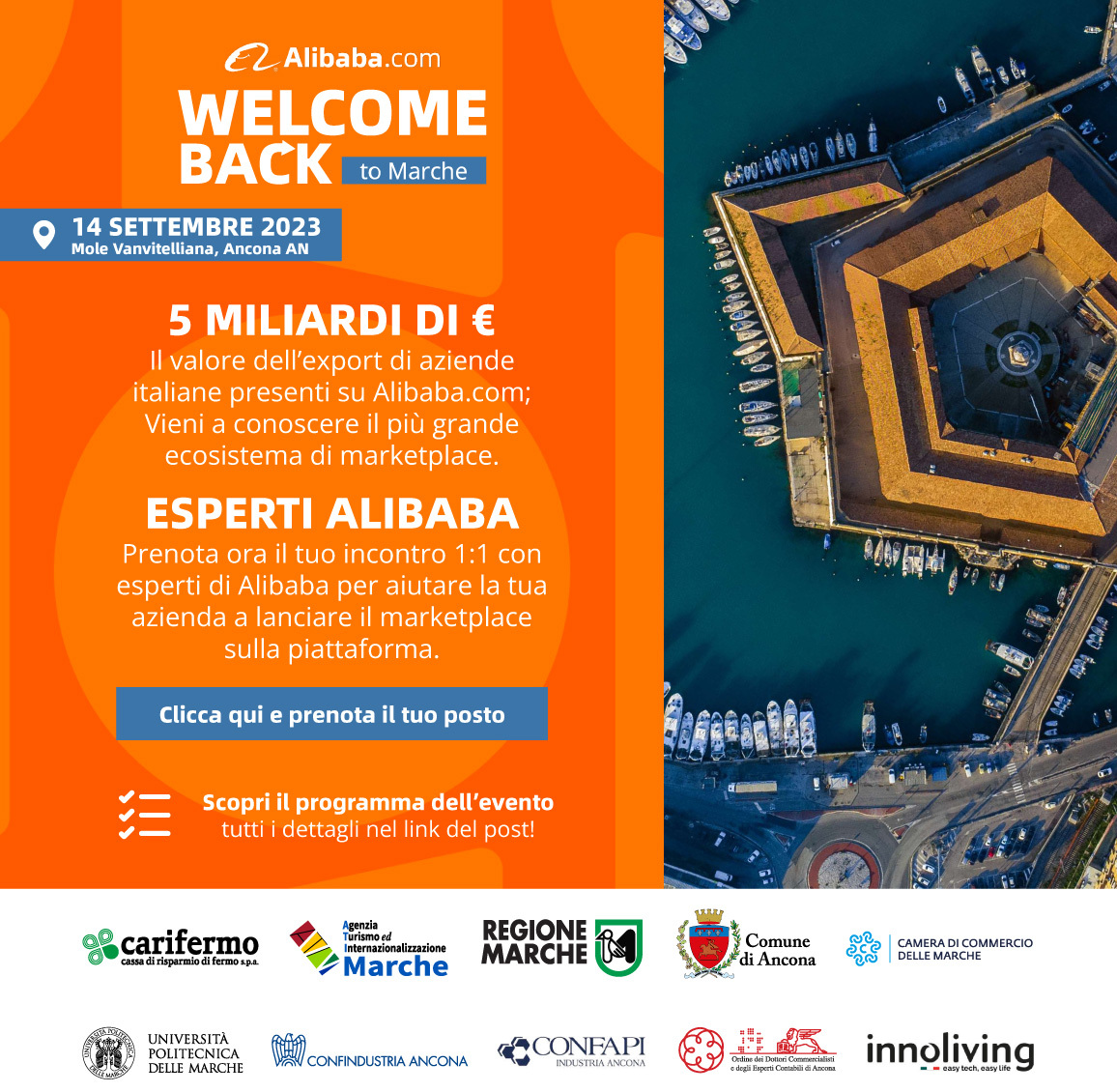 Locandina ALIBABA.COM - WELCOME BACK TO MARCHE
